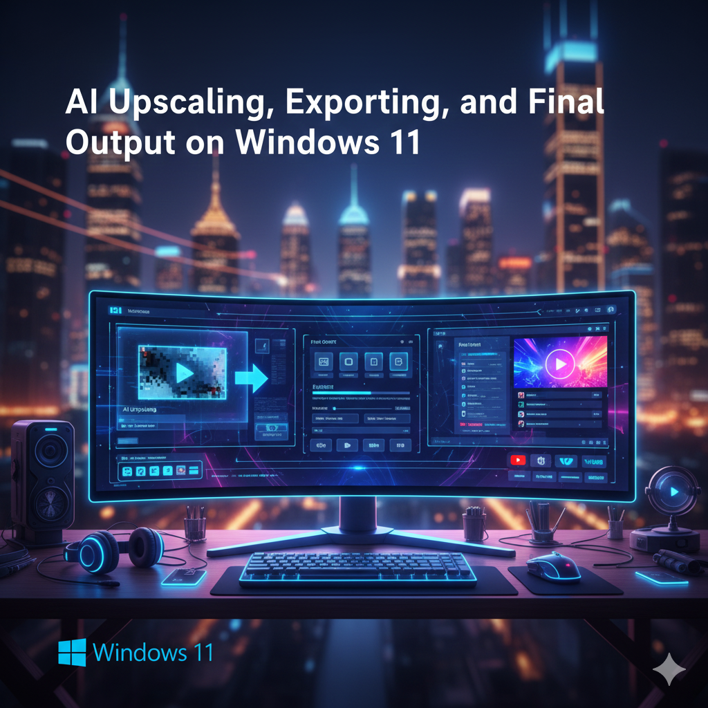 Ai Upscaling , Exporting and Final output 