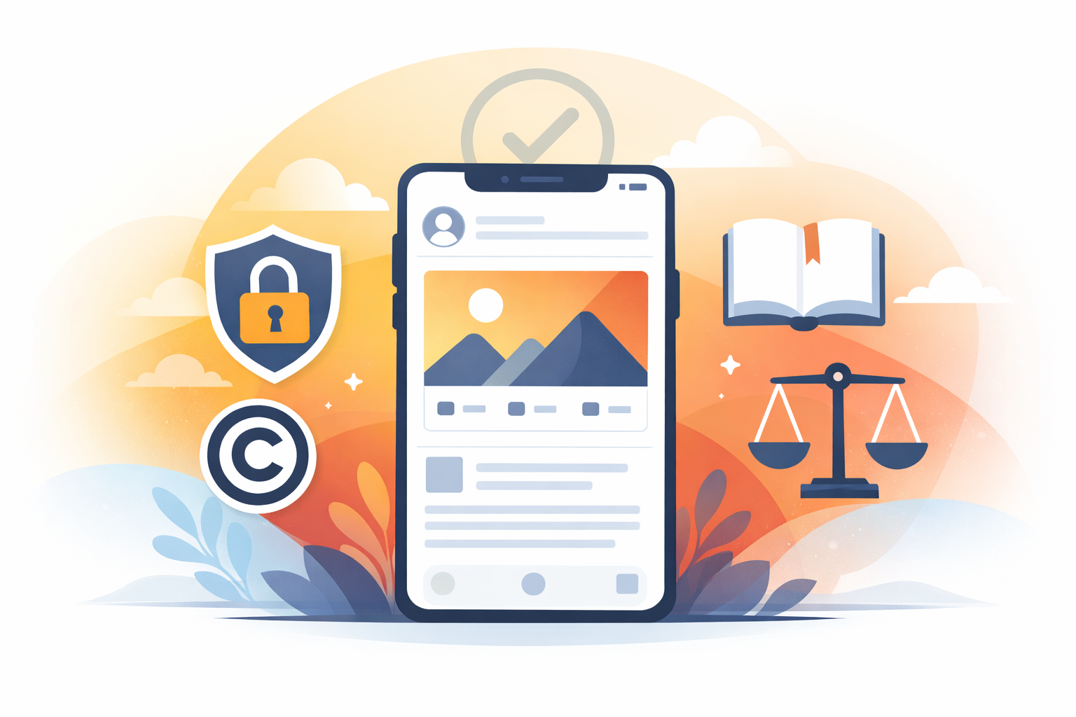 privacy with ethical law illustration