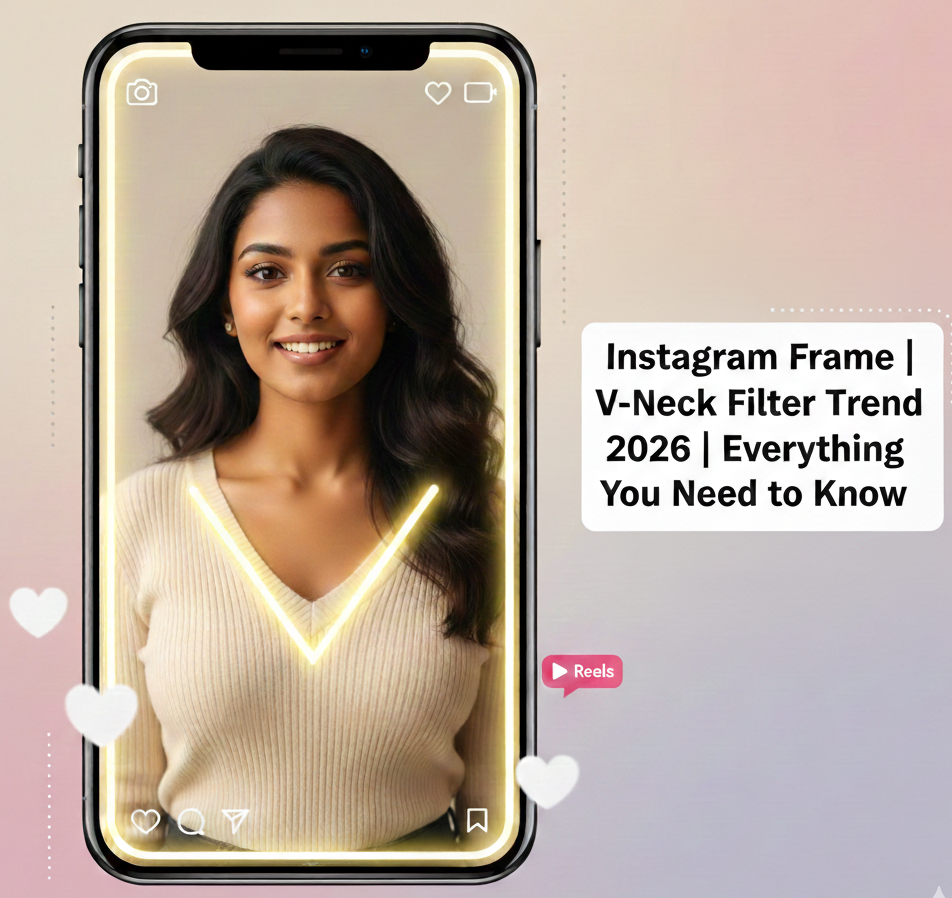 Instagram Frame | V-Neck Filter Trend 2026