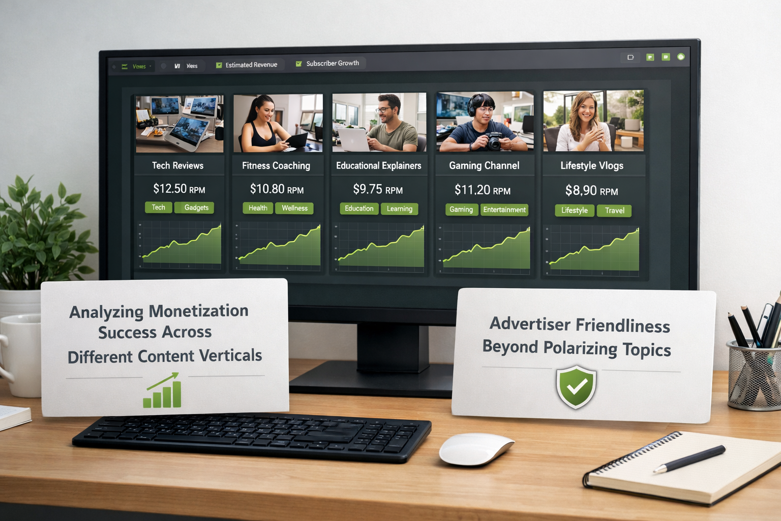 Analysing Monetization Across Content Vertical